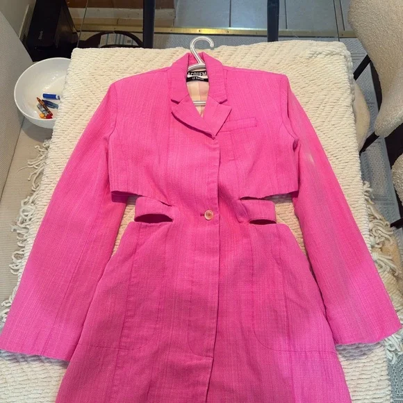 Zara Pink Women's Blazer - Picture 1 of 5